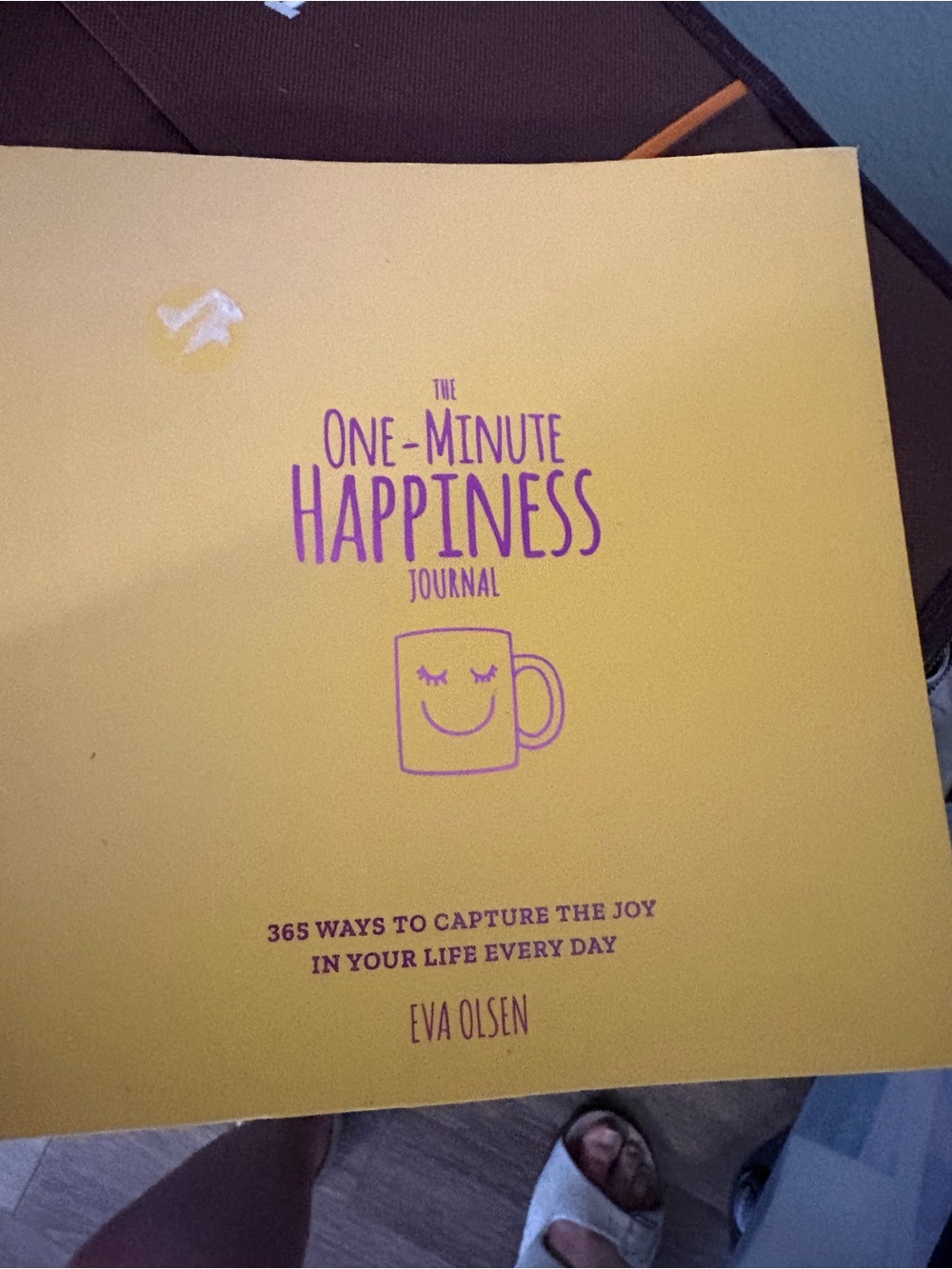 The One-Minute Happiness Journal by Eva Olsen - Yellow Cover
